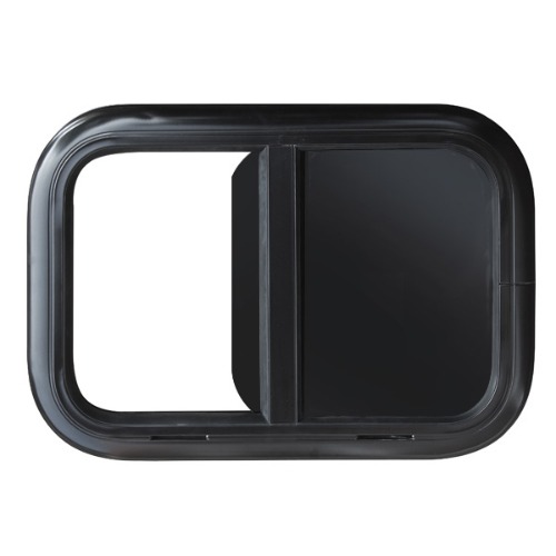 플루캠프 검정 슬라이드 창문 900x550 2겹유리 운전석 조수석 선택 R70